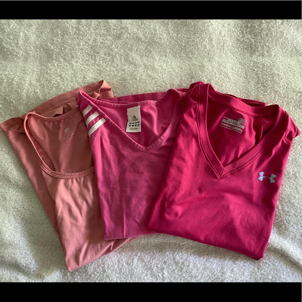 Bundle of 3 Pink Workout Tops |Size M|